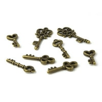 Metalni Privjesci Za Ključeve, Pc, Antikna Zlatna Završna Obrada, Zlato