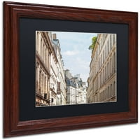 Zaštitni znak Likovna umjetnost Pariške zgrade Umjetnost platna Prestona Black Mat, drveni okvir