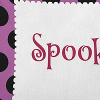 16 16 Jednostavno Daisy Halloween Spooky Dots Poliesterski Akcentni Jastuk, Orhideja Količina 1