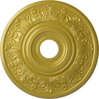 Ekena Millwork 20 od 1 2 ID 1 2 P Bečki plafonski medaljon , ručno oslikano bogato zlato