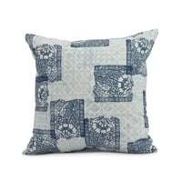 Jednostavno daisy ,, mrcko dekorativni jastuk, mornarsko plava