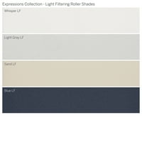 Kolekcija Prilagođenih Izraza, CordLess Light Filtering Roller Shade, Pijesak, 5 8 Širina 72 Dužina