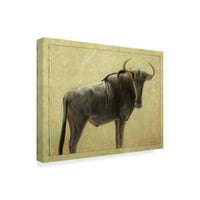 Zaštitni znak likovne umjetnosti' Wildebeest ' platnena Umjetnost Jamesa W. Johnsona