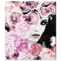 Wynwood Studio ljudi i portreti Wall Art Canvas Prints 'ona Persisted' portreti-Crna, roze